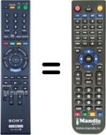 Télécommande équivalente RMT-B102P