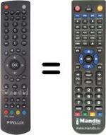Télécommande équivalente Finlux 22FLD850VHU