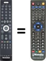 Télécommande équivalente Technisat TV705000