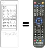 Télécommande équivalente Akai CT407