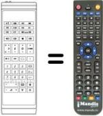 Télécommande équivalente Akai CT2869EN