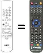 Télécommande équivalente Akai CTW2855ENT