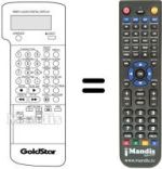 Télécommande équivalente LG 597-080A