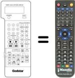 Télécommande équivalente LG 597-080E