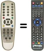 Télécommande équivalente LG 15LA32