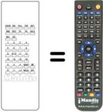 Télécommande équivalente Hitachi C2069H
