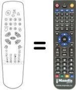 Télécommande équivalente Akai TV2007