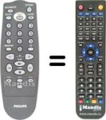 Replacement remote control Philips VR17116