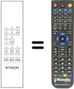 Télécommande équivalente Hitachi CPT2636