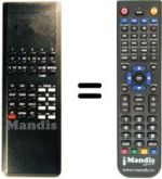 Télécommande équivalente Hitachi CPT2248