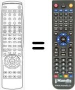 Télécommande équivalente Aeg 8482501