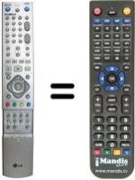 Replacement remote control Blaupunkt AKB30880601