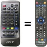 Télécommande équivalente Acer BOXF19