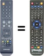 Télécommande équivalente Samsung LS26TDDSUV / EN