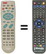 Télécommande équivalente Hitachi 32PD2100