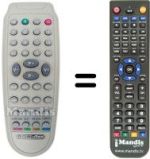 Replacement remote control Shinelco CRTC21RF