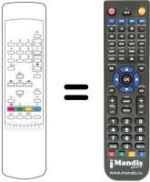 Télécommande équivalente Toshiba 28N04F