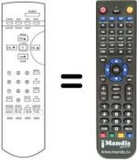 Télécommande équivalente Goodmans 2195T