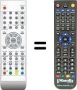 Replacement remote control Dangaard D01