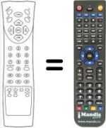 Replacement remote control RC200