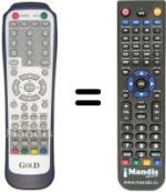 Replacement remote control GOLD GDTV32B62