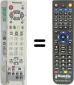 Télécommande équivalente Panasonic EUR511224