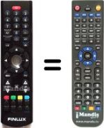 Télécommande équivalente Finlux FX46882