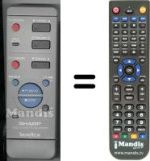 Télécommande équivalente Sharp VC-MH69GM