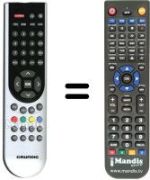 Télécommande équivalente Grundig RCH5J52
