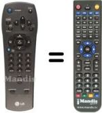 Télécommande équivalente LG BD260