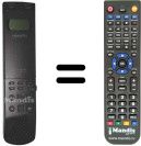 Télécommande équivalente Hitachi VT536E