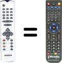 Télécommande équivalente Hitachi VS30018074