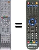 Télécommande équivalente Humax DR-003S