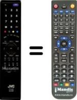 Replacement remote control JVC LT-42S90BU