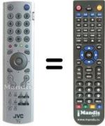 Télécommande équivalente JVC LT-32DA8BJ / Q
