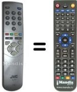 Télécommande équivalente JVC RM-C53-1C