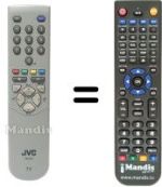 Télécommande équivalente JVC RM-C54H1C