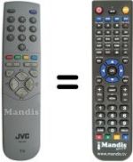 Télécommande équivalente JVC RM-C64H1C