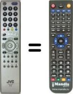 Télécommande équivalente JVC LT32R70SRR