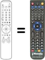 Télécommande équivalente REMCON406