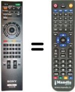 Télécommande équivalente Sony REMCON065