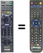 Télécommande équivalente REMCON181