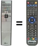 Télécommande équivalente LG RL44SZ21RD