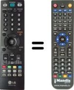 Télécommande équivalente LG M237WD