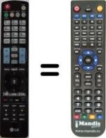 Replacement remote control LG AKB72914029