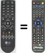 Télécommande équivalente LG 22LS4R