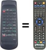Télécommande équivalente Funai 17A-601