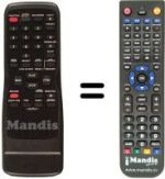 Télécommande équivalente Funai 21A-600A