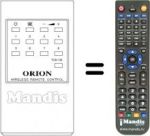 Télécommande équivalente Orion 1810-0381