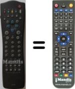 Télécommande équivalente Philips SBC-RP520
